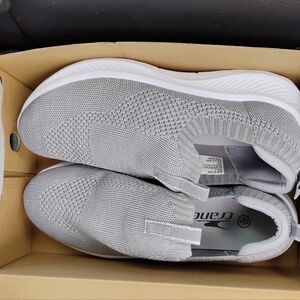 Gray Women's Slip-On Sneakers